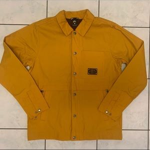 Nike SB x Leo Baker Orange Label Yellow Coaches Jacket BV1040-213 Size S